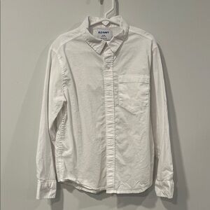 Old Navy Kids Boys White Button-Up Shirt